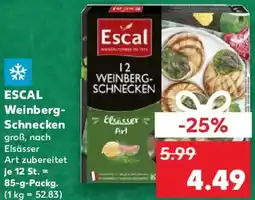 Kaufland ESCAL Weinberg Schnecken Angebot