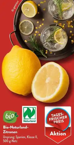 Aldi Süd Bio-Naturland-Zitronen Angebot