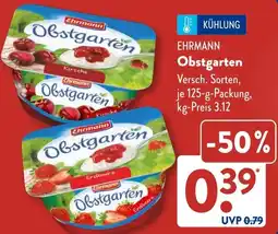 Aldi Süd EHRMANN Obstgarten Angebot