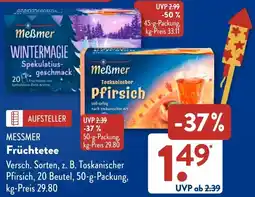 Aldi Süd MESSMER Früchtetee Angebot