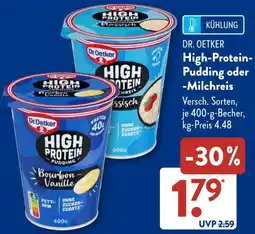 Aldi Süd DR. OETKER High-Protein-Pudding oder -Milchreis Angebot