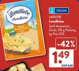 Aldi Süd LANDLIEBE Landkäse Angebot