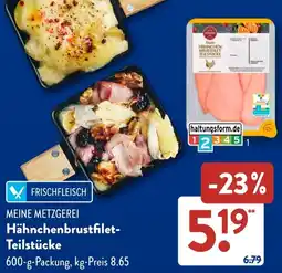 Aldi Süd MEINE METZGEREI Hähnchenbrustfilet-Teilstücke Angebot