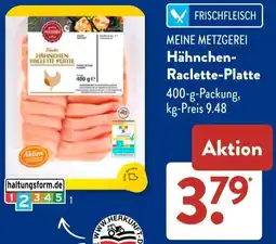 Aldi Süd MEINE METZGEREI Hähnchen-Raclette-Platte Angebot