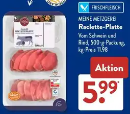 Aldi Süd MEINE METZGEREI Raclette-Platte Angebot