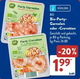 Aldi Süd BIO Bio-Party-Garnelen oder -Crevetten Angebot