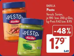 Aldi Süd BARILLA Pesto Angebot