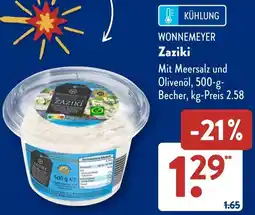 Aldi Süd WONNEMEYER Zaziki Angebot