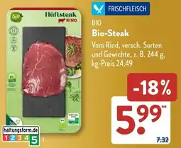 Aldi Süd BIO Bio-Steak Angebot