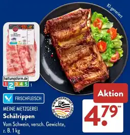 Aldi Süd MEINE METZGEREI Schälrippen Angebot