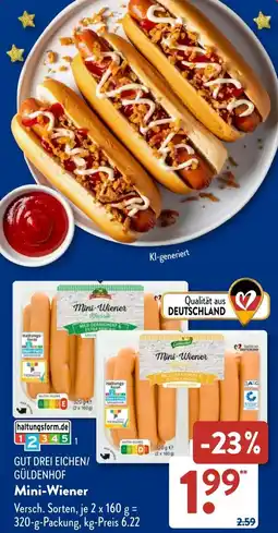 Aldi Süd GUT DREI EICHEN/GÜLDENHOF Mini-Wiener Angebot