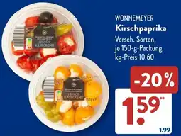 Aldi Süd WONNEMEYER Kirschpaprika Angebot