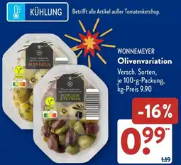 Aldi Süd WONNEMEYER Olivenvariation Angebot