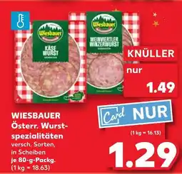 Kaufland Wiesbauer käsewurst Angebot