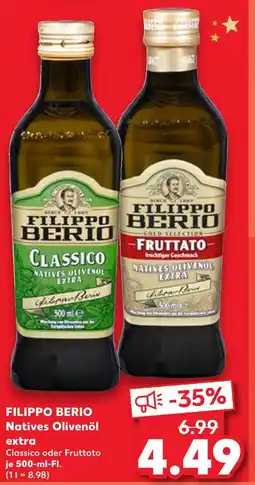 Kaufland Filippo berio classico natives olivenöl extra Angebot