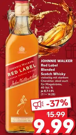Kaufland Johnnie walker red label blended scotch whisky Angebot