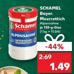 Kaufland Schamel bayer. meerrettich alpensahne Angebot