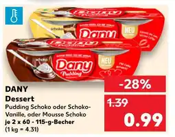 Kaufland Dany pudding schoko Angebot