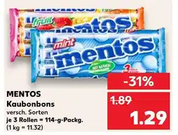 Kaufland Mentos kaubonbons mint Angebot