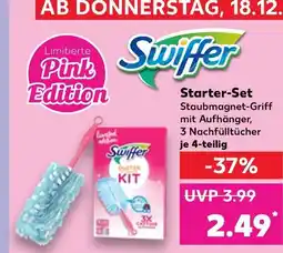 Kaufland Swiffer starter-set staubmagnet-griff mit aufhänger Angebot