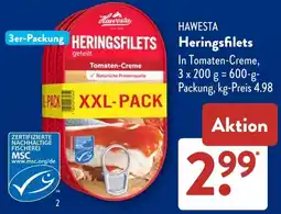 Aldi Süd HAWESTA Heringsfilets Angebot