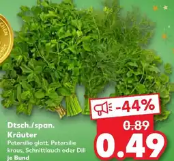 Kaufland Dtsch./span. kräuter Angebot
