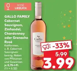 Kaufland Gallo family cabernet sauvignon Angebot