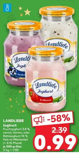 Kaufland Landliebe joghurt heidelbeere Angebot