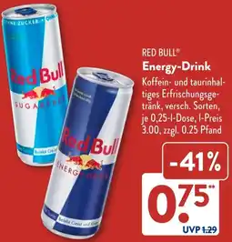 Aldi Süd RED BULL Energy-Drink Angebot