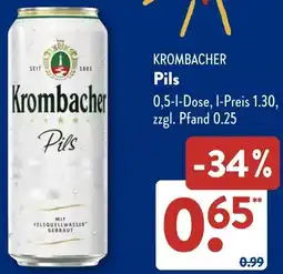 Aldi Süd KROMBACHER Pils Angebot