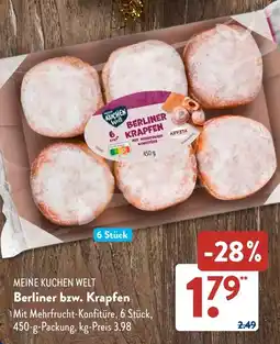 Aldi Süd MEINE KUCHEN WELT Berliner bzw. Krapfen Angebot