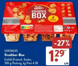 Aldi Süd SUNSNACKS Knabber-Box Angebot