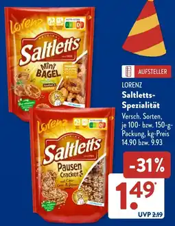 Aldi Süd LORENZ Saltletts-Spezialität Angebot