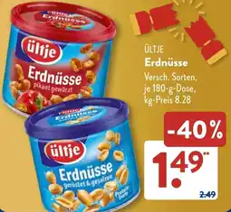 Aldi Süd ÜLTJE Erdnüsse Angebot
