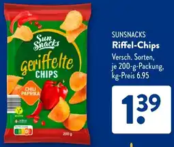 Aldi Süd SUNSNACKS Riffel-Chips Angebot