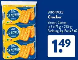 Aldi Süd SUNSNACKS Cracker Angebot