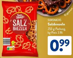Aldi Süd SUNSNACKS Salzbrezeln Angebot