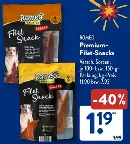 Aldi Süd ROMEO Premium-Filet-Snacks Angebot