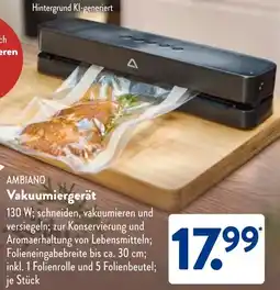 Aldi Süd AMBIANO Vakuumiergerät Angebot