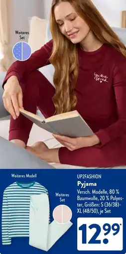 Aldi Süd UP2FASHION Pyjama Angebot