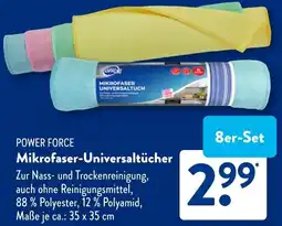Aldi Süd POWER FORCE Mikrofaser-Universaltücher Angebot