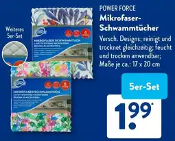 Aldi Süd POWER FORCE Mikrofaser-Schwammtücher Angebot
