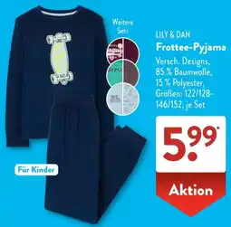 Aldi Süd LILY & DAN Frottee-Pyjama Angebot