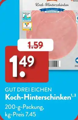 Aldi Süd GUT DREI EICHEN Koch-Hinterschinken Angebot