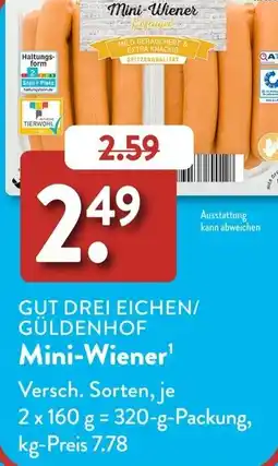 Aldi Süd GUT DREI EICHEN/GÜLDENHOF Mini-Wiener Angebot