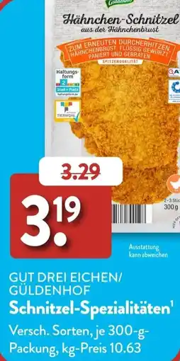 Aldi Süd GUT DREI EICHEN/GÜLDENHOF Schnitzel-Spezialitäten Angebot