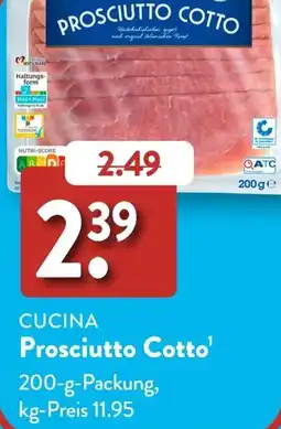 Aldi Süd CUCINA Prosciutto Cotto Angebot