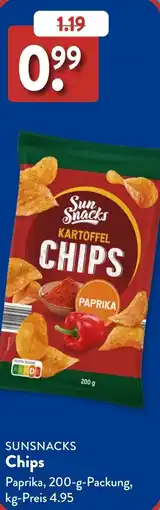 Aldi Süd SUNSNACKS Chips Angebot