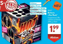 Aldi Süd WECO Batterie „Hot Rock" Angebot