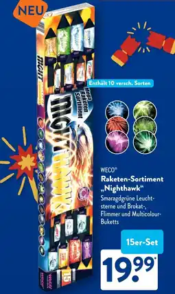 Aldi Süd WECO Raketen-Sortiment „Nighthawk" Angebot